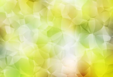 Light Green, Yellow vector pattern with random forms. Stock Illustration