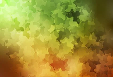 Light Green, Yellow vector pattern with random forms. Illustrazione stock