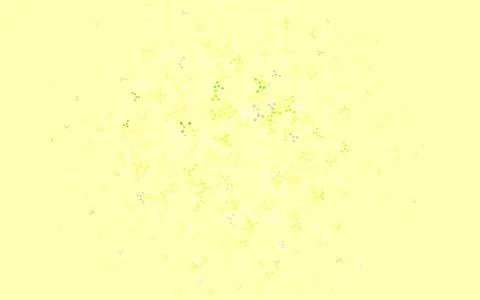 Light Green, Yellow vector pattern with artificial intelligence network. Stock Illustration