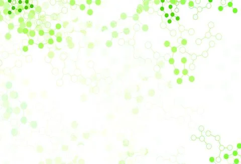 Light Green, Yellow vector pattern with artificial intelligence network. Stockillustratie