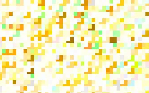 Light Green, Yellow vector pattern in square style. Stock Illustration