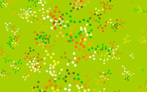 Light Green, Yellow vector pattern with artificial intelligence network. Stock Illustration