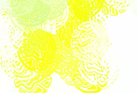Light Green, Yellow vector pattern with random forms. Stock Illustration