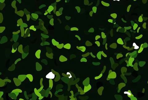 Light Green, Yellow vector pattern with chaotic shapes. Stock Illustration