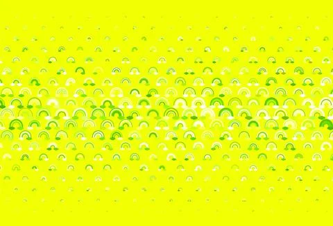 Light Green, Yellow vector pattern with rainbow elements. Illustrazione stock