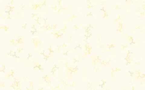 Light Green, Yellow vector pattern with artificial intelligence network. イラスト素材