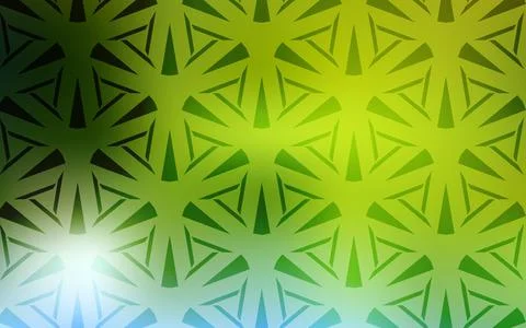 Light Green, Yellow vector pattern with polygonal style. Abstract gradient il 스톡 일러스트