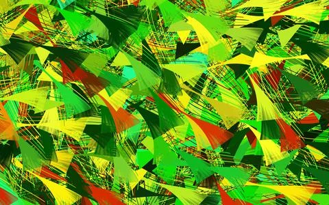 Light Green, Yellow vector pattern with random forms. Stockillustratie