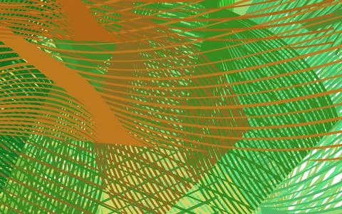 Light Green, Yellow vector pattern with random forms. Stockillustratie
