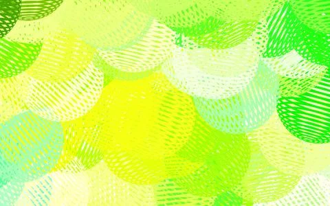 Light Green, Yellow vector pattern with random forms. Illustrazione stock