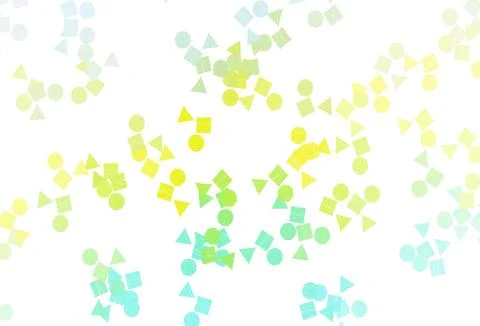 Light Green, Yellow vector pattern in polygonal style with circles. Stockillustratie