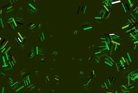 Light Green, Yellow vector pattern with narrow lines. Stock Illustration