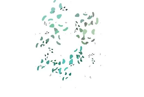 Light Green, Yellow vector pattern with chaotic shapes. Stock Illustration