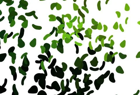 Light Green, Yellow vector pattern with chaotic shapes. Stock Illustration