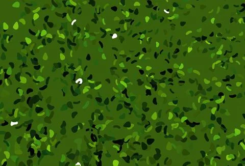 Light Green, Yellow vector pattern with chaotic shapes. Stock Illustration