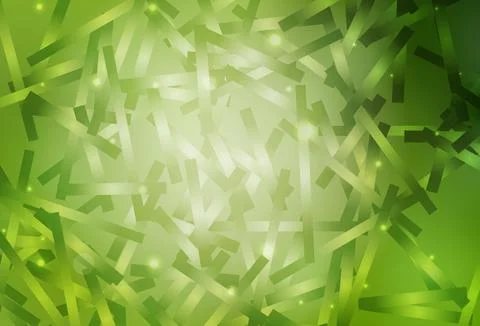 Light Green, Yellow vector pattern with sharp lines. Stock Illustration