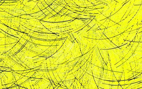 Light Green, Yellow vector pattern with curved lines. Stock Illustration