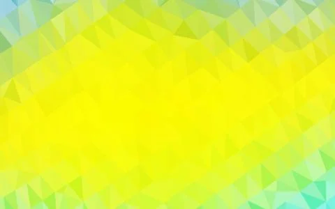 Light Green, Yellow vector polygonal pattern. Stock Illustration
