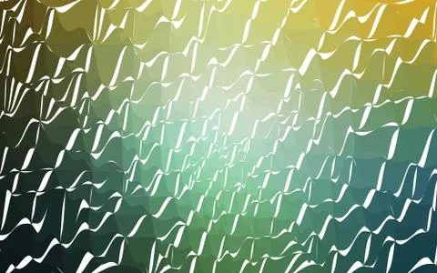 Light Green, Yellow vector polygonal design pattern. Consist of gradient tria Illustrazione stock