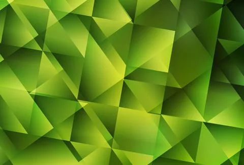 Light Green, Yellow vector polygonal pattern. Illustrazione stock