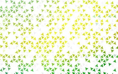 Light Green, Yellow vector seamless texture in triangular style. Illustrazione stock