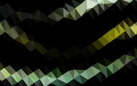 Light Green, Yellow vector shining triangular pattern. Illustrazione stock