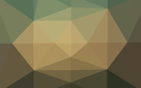 Light Green, Yellow vector shining triangular pattern. Stockillustratie