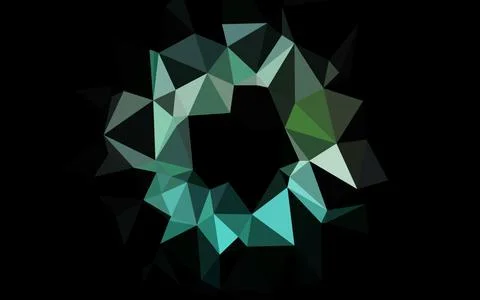 Light Green, Yellow vector shining triangular background. 스톡 일러스트