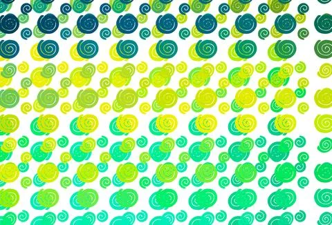 Light Green, Yellow vector template with bent lines. 스톡 일러스트