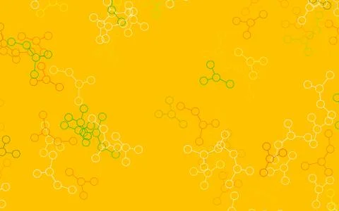 Light Green, Yellow vector template with artificial intelligence structure. Stock Illustration