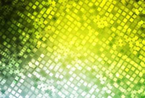 Light Green, Yellow vector template with rhombus. Stock Illustration