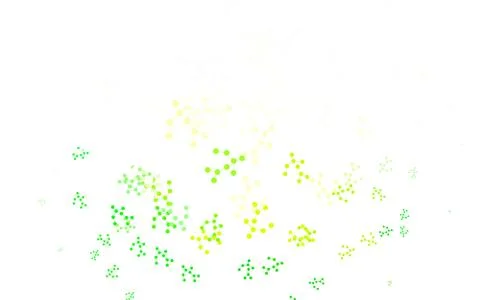 Light Green, Yellow vector template with artificial intelligence structure. イラスト素材