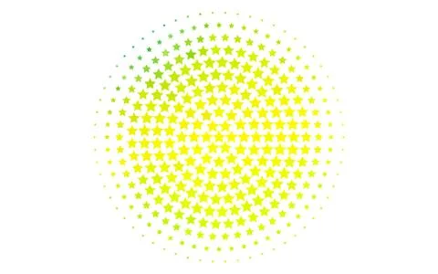 Light Green, Yellow vector template with sky stars. Stock Illustration