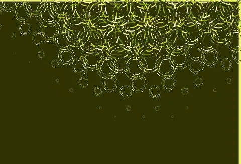 Light green, yellow vector template with circles. Stock Illustration