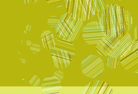 Light Green, Yellow vector template with circles. Ilustración de archivo