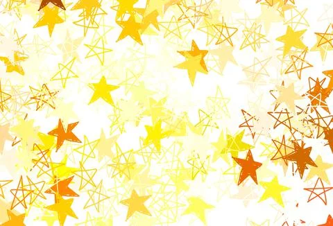 Light Green, Yellow vector template with sky stars. Stock Illustration