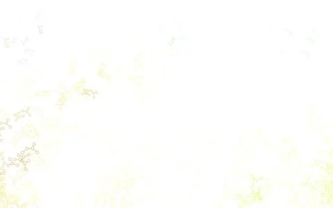 Light Green, Yellow vector template with artificial intelligence structure. Illustrazione stock