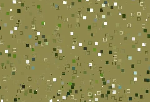 Light Green, Yellow vector template with square style. Stock Illustration
