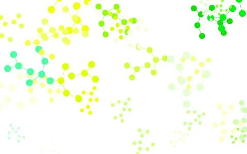 Light Green, Yellow vector template with artificial intelligence structure. Stockillustratie