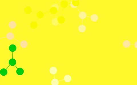 Light Green, Yellow vector template with artificial intelligence structure. Stock Illustration
