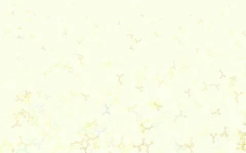 Light Green, Yellow vector template with artificial intelligence structure. Illustrazione stock