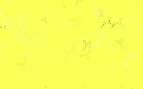 Light Green, Yellow vector template with artificial intelligence structure. イラスト素材