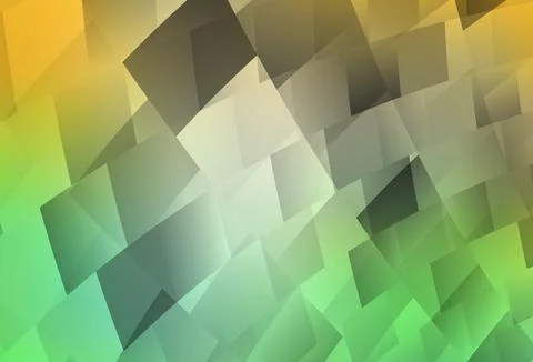 Light Green, Yellow vector template with rhombus. Illustrazione stock