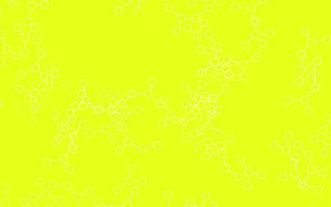 Light Green, Yellow vector template with artificial intelligence structure. Stock Illustration