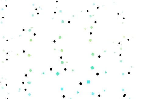 Light Green, Yellow vector template with crystals, circles, squares. Illustrazione stock