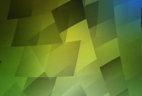 Light Green, Yellow vector template with rhombus. Stock Illustration