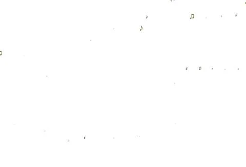 Light Green, Yellow vector texture with musical notes. Illustrazione stock