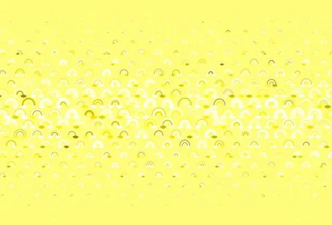Light Green, Yellow vector texture with rainbows, clouds. Illustrazione stock
