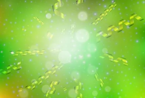 Light Green, Yellow vector texture in birthday style. Stock Illustration