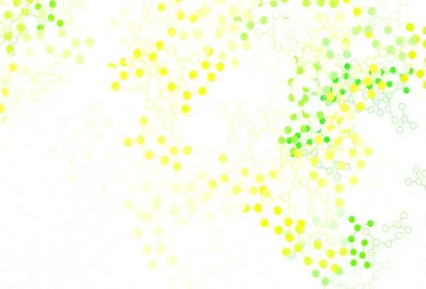 Light Green, Yellow vector texture with artificial intelligence concept. 스톡 일러스트